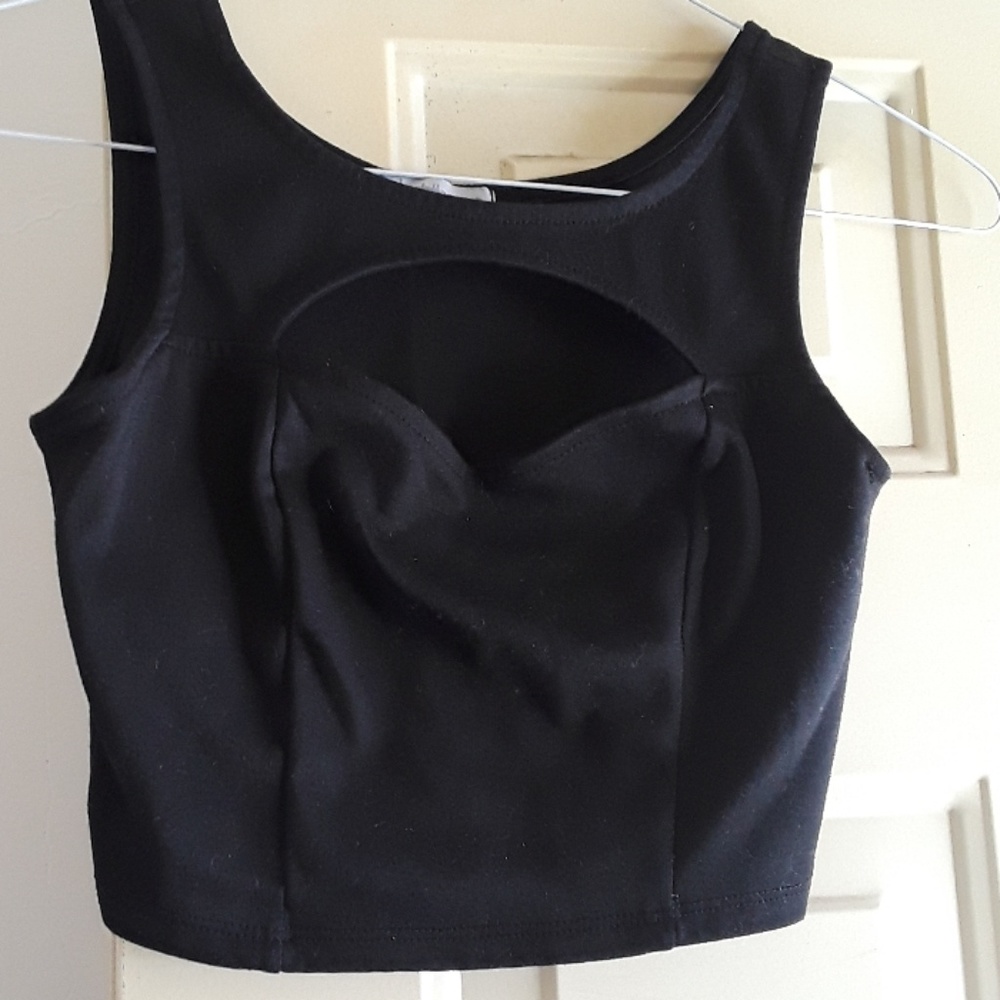 Women's Charlotte Russe black Cutout top  Size XS